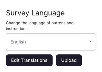 Translating Survey Buttons